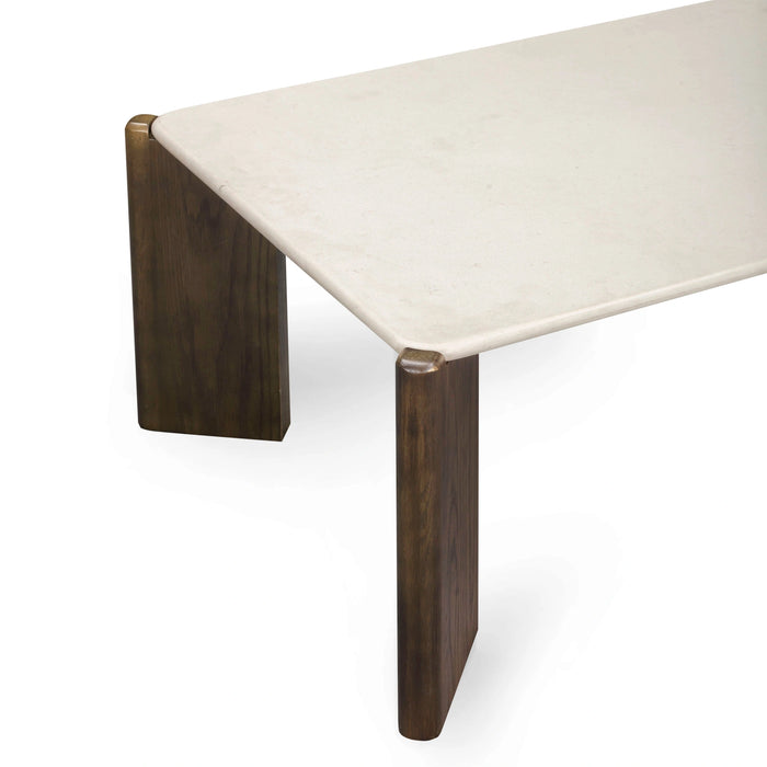 Restis Cream Quartz Square Coffee Table