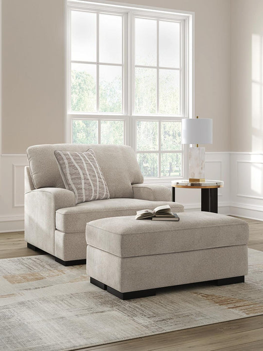 High Profile Chair & Ottoman Living Room Set - Dream Home Furniture & Mattress (Waite Park, MN)