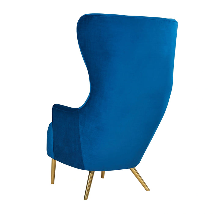 Julia Velvet Wingback Accent Chair