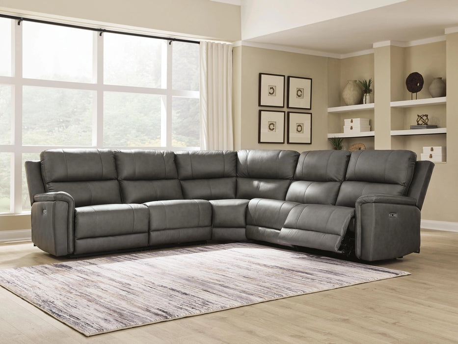 Bleckley Power Reclining Sectional - Dream Home Furniture & Mattress (Waite Park, MN)