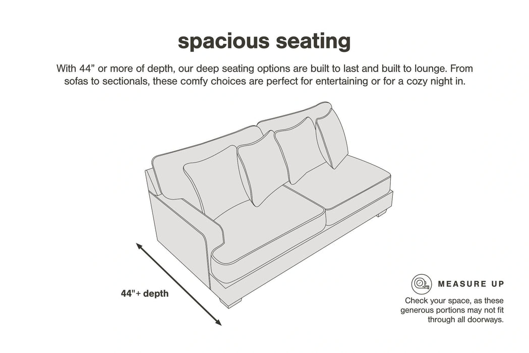 Lindyn Sectional with Chaise - Dream Home Furniture & Mattress (Waite Park, MN)