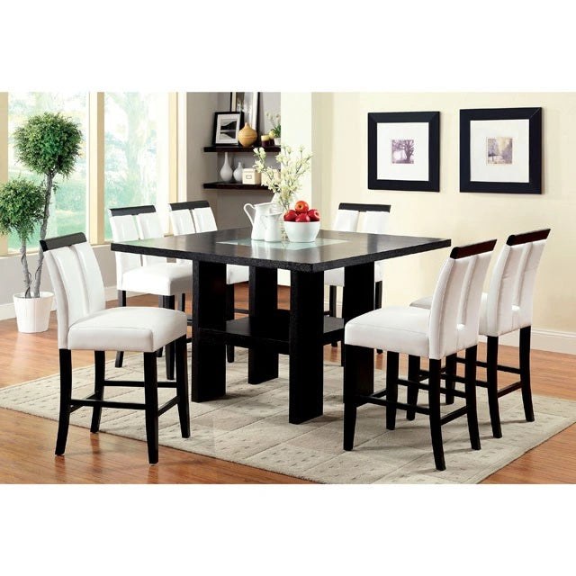 LUMINAR II Black/White Counter Ht. Chair (2/CTN) - Dream Home Furniture & Mattress (Waite Park, MN)