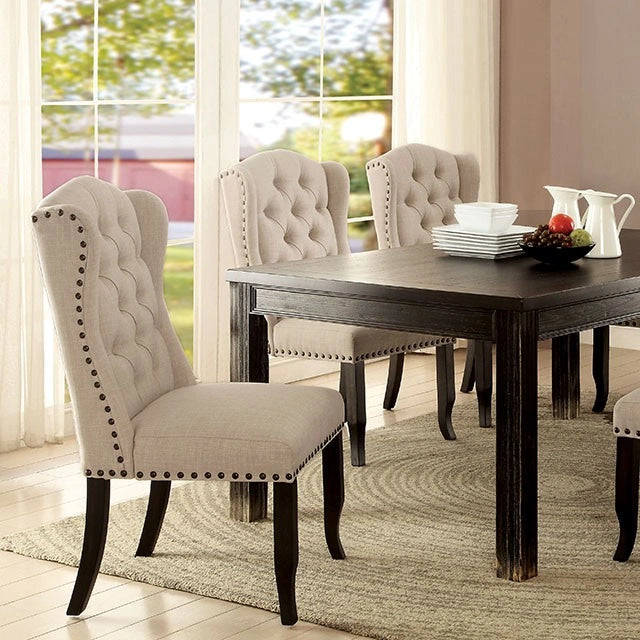 Sania I Antique Black 72" Dining Table - Dream Home Furniture & Mattress (Waite Park, MN)