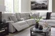 Acklen Place Power Sectional Reclining Sofa with Storage Console - Dream Home Furniture & Mattress (Waite Park, MN)
