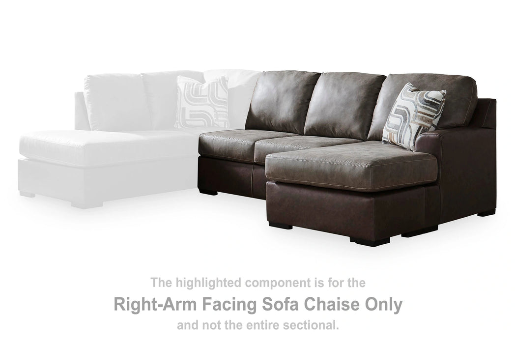 Castille Way Sectional with Chaise - Dream Home Furniture & Mattress (Waite Park, MN)
