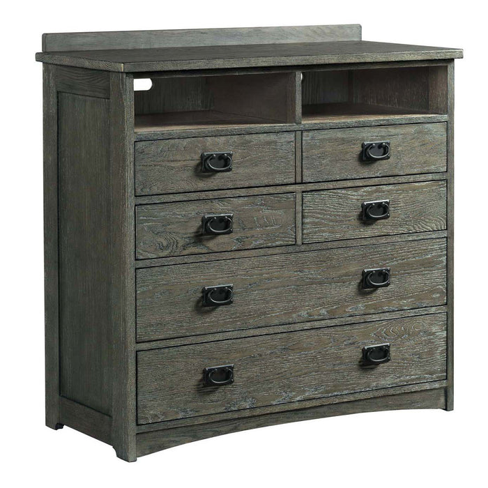 Oak Park Media Chest - Dream Home Furniture & Mattress (Waite Park, MN)