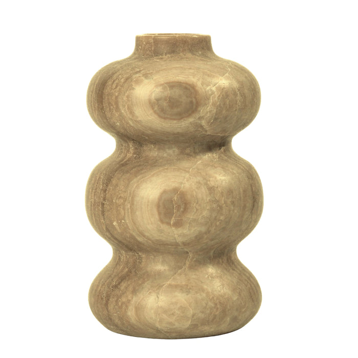 Marble Dark Onyx Swell Decorative Vase