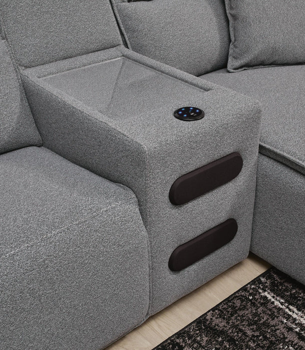Modmax Power Reclining Sectional - Dream Home Furniture & Mattress (Waite Park, MN)