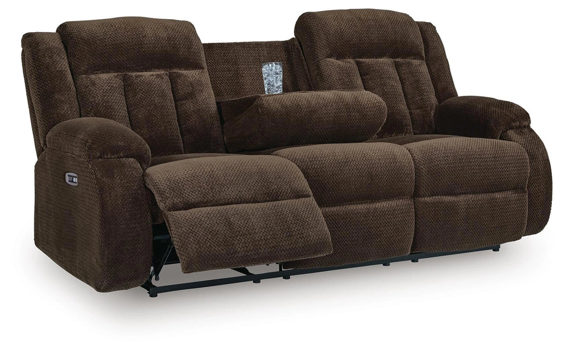 Observation Power Reclining Sofa with Drop Down Table - Dream Home Furniture & Mattress (Waite Park, MN)