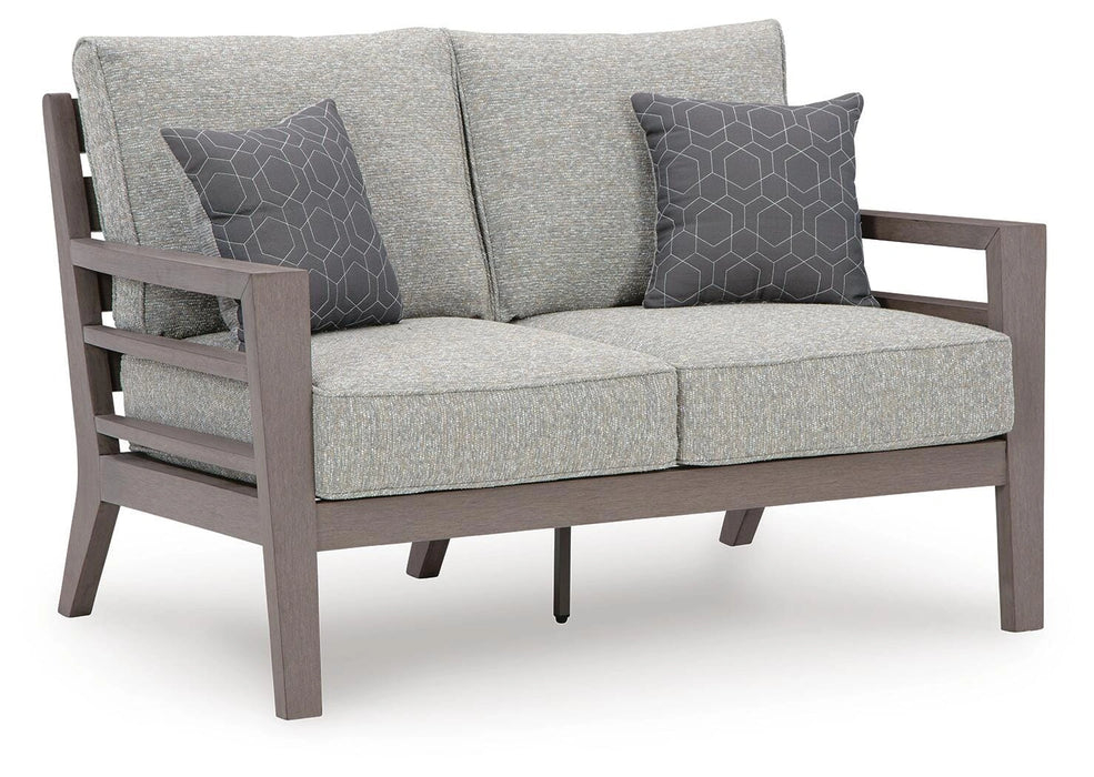 Hillside Barn Outdoor Loveseat with Cushion - Dream Home Furniture & Mattress (Waite Park, MN)