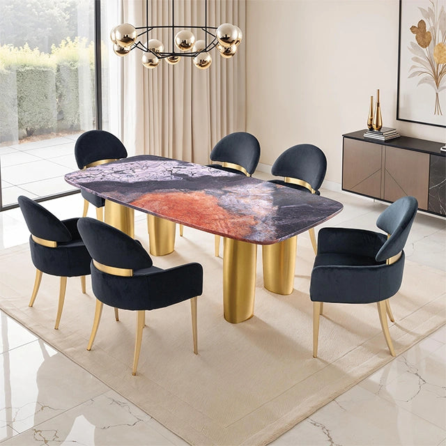 Northolt 7 Pc. Dining Table Set W/ Black Chair - Dream Home Furniture & Mattress (Waite Park, MN)