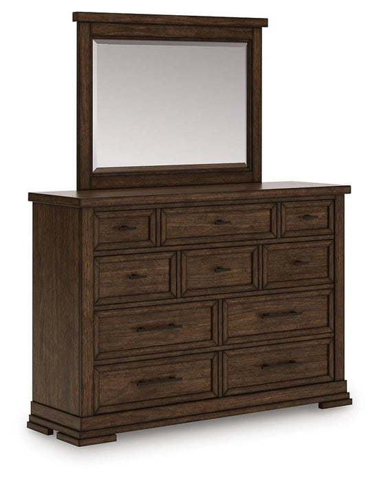 Taffenbrook Dresser and Mirror - Dream Home Furniture & Mattress (Waite Park, MN)
