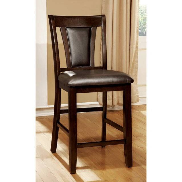 BRENT II Dark Cherry/Espresso Counter Ht. Chair (2/CTN) - Dream Home Furniture & Mattress (Waite Park, MN)
