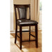 BRENT II Dark Cherry/Espresso Counter Ht. Chair (2/CTN) - Dream Home Furniture & Mattress (Waite Park, MN)