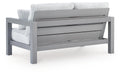 Hurley Park Outdoor Loveseat with Cushion - Dream Home Furniture & Mattress (Waite Park, MN)