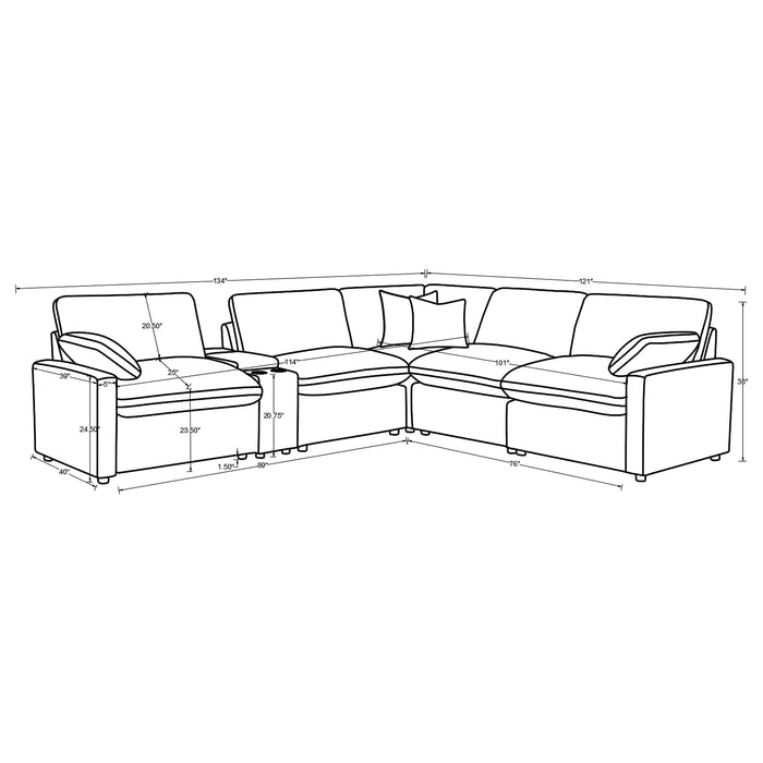 Collins Modular Power Reclining Sectional Sofa