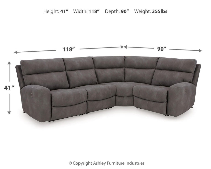 Next-Gen DuraPella Power Reclining Sectional - Dream Home Furniture & Mattress (Waite Park, MN)