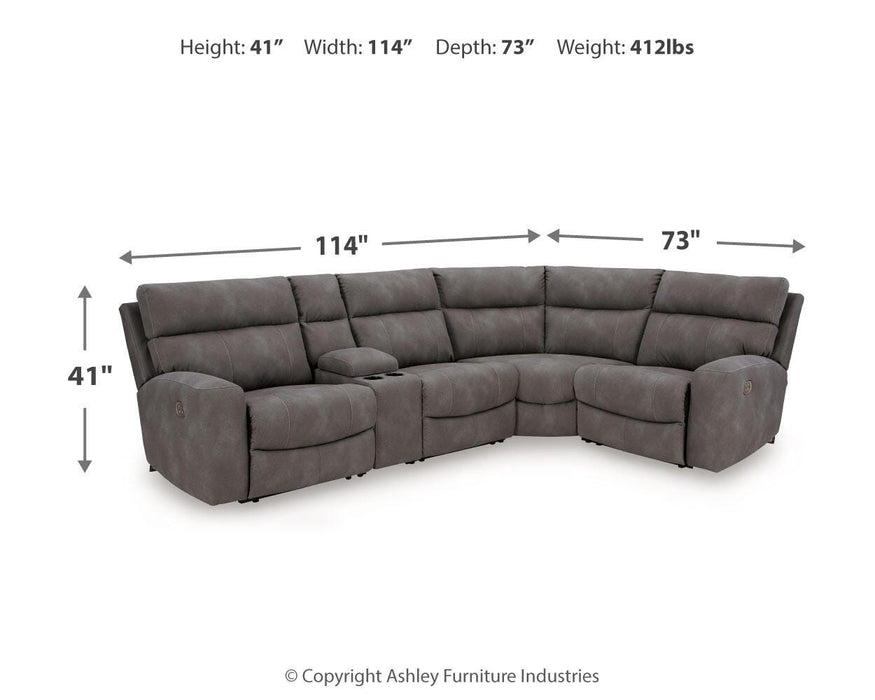 Next-Gen DuraPella Power Reclining Sectional - Dream Home Furniture & Mattress (Waite Park, MN)