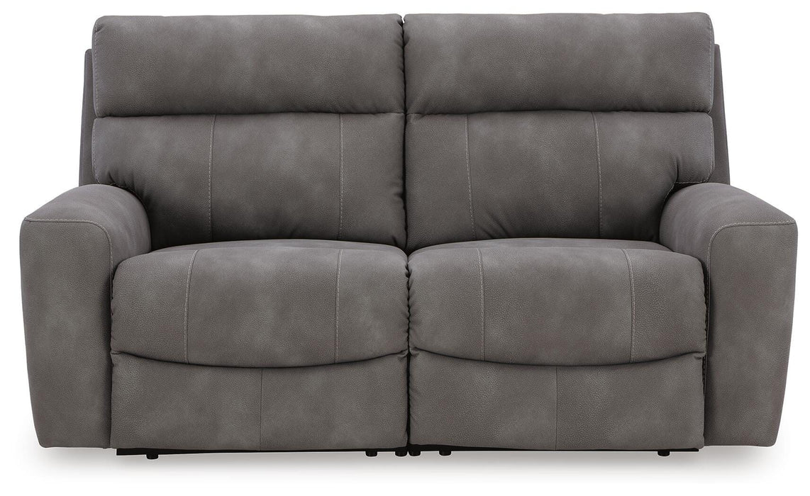 Next-Gen DuraPella Power Reclining Sectional Loveseat - Dream Home Furniture & Mattress (Waite Park, MN)