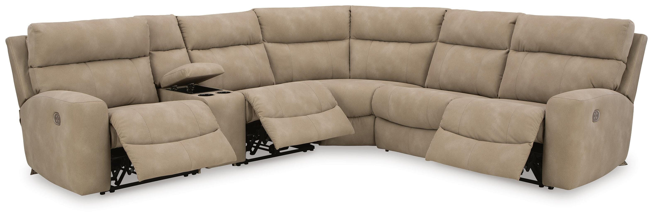 Next-Gen DuraPella Power Reclining Sectional - Dream Home Furniture & Mattress (Waite Park, MN)