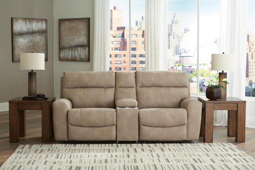 Next-Gen DuraPella Power Reclining Sectional Loveseat with Console - Dream Home Furniture & Mattress (Waite Park, MN)