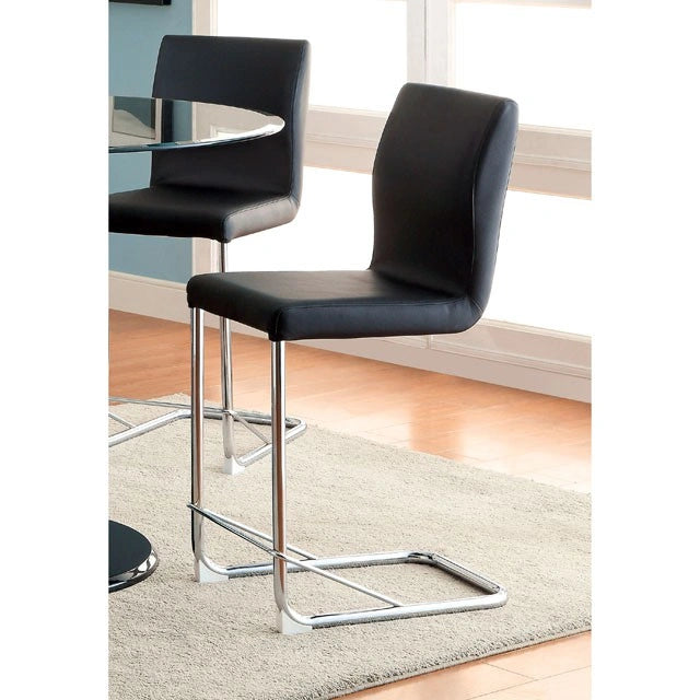 LODIA II Black Counter Ht. Chair - Dream Home Furniture & Mattress (Waite Park, MN)