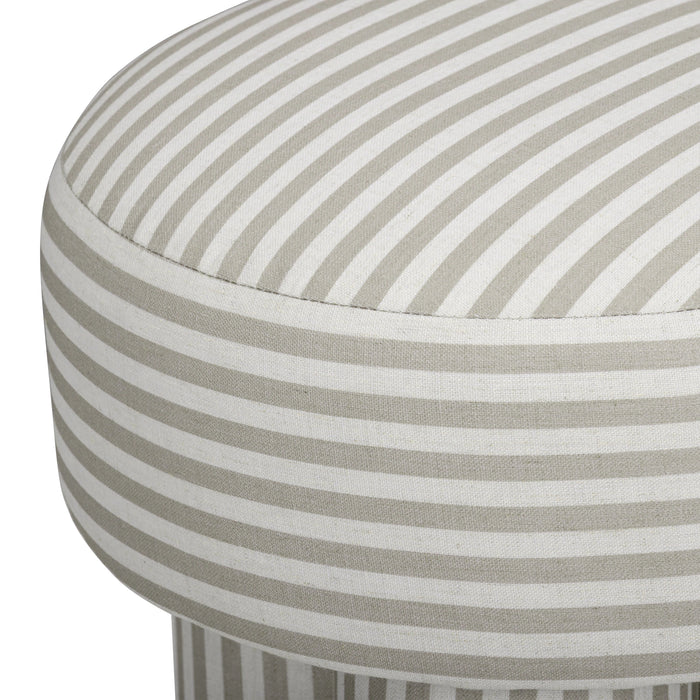 Masha Performance Linen Accent Stool