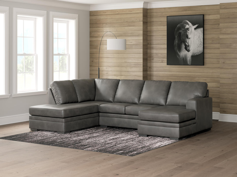 Lofton-Pike Sectional with Chaise - Dream Home Furniture & Mattress (Waite Park, MN)