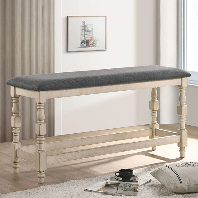 PLYMOUTH Counter Ht. Bench - Dream Home Furniture & Mattress (Waite Park, MN)