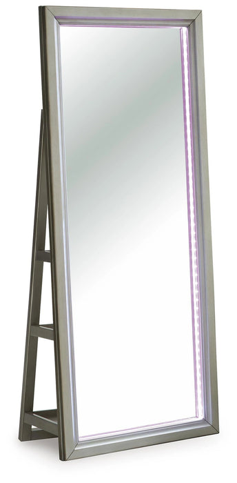 Evesen Floor Standing Mirror/Storage - Dream Home Furniture & Mattress (Waite Park, MN)