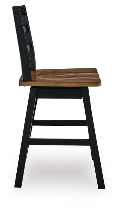 Wildenauer Counter Height Swivel Barstool - Dream Home Furniture & Mattress (Waite Park, MN)
