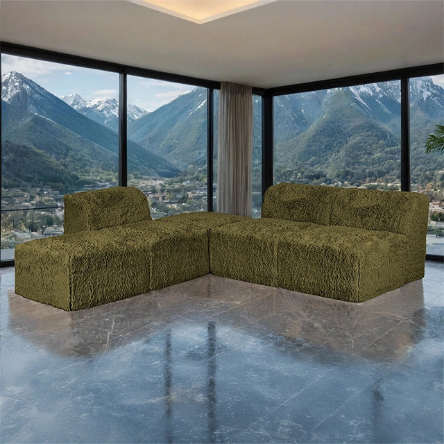 Nappi L-Sectional (Compressed Foam) - Dream Home Furniture & Mattress (Waite Park, MN)