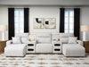 Modmax II Power Reclining Sectional with Chaise and Audio Consoles - Dream Home Furniture & Mattress (Waite Park, MN)