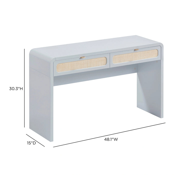 Patty 48" Rattan 2-Drawer Console Desk