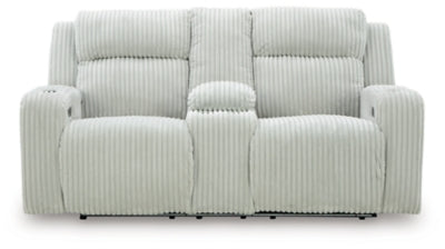 Forest Lake Power Reclining Loveseat with Console - Dream Home Furniture & Mattress (Waite Park, MN)