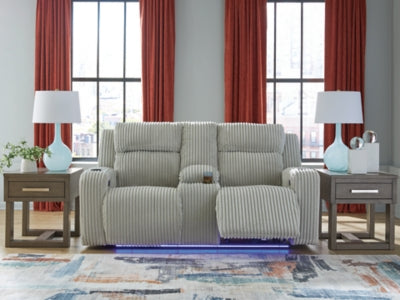 Forest Lake Power Reclining Loveseat with Console - Dream Home Furniture & Mattress (Waite Park, MN)