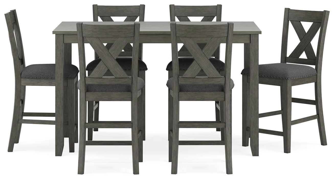 Caitbrook Counter Height Dining Table and Bar Stools (Set of 7) - Dream Home Furniture & Mattress (Waite Park, MN)