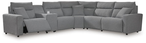 Modmax Reclining Sectional with Console - Dream Home Furniture & Mattress (Waite Park, MN)