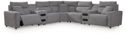 Modmax Power Reclining Sectional with Chaise - Dream Home Furniture & Mattress (Waite Park, MN)