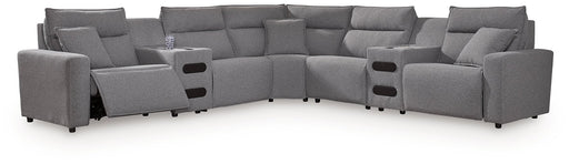 Modmax II Power Reclining Sectional with Audio Consoles - Dream Home Furniture & Mattress (Waite Park, MN)