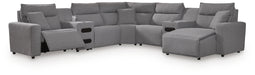 Modmax Power Reclining Sectional with Chaise - Dream Home Furniture & Mattress (Waite Park, MN)