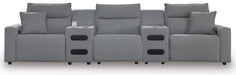 Modmax II Power Reclining Sectional with Audio Consoles - Dream Home Furniture & Mattress (Waite Park, MN)