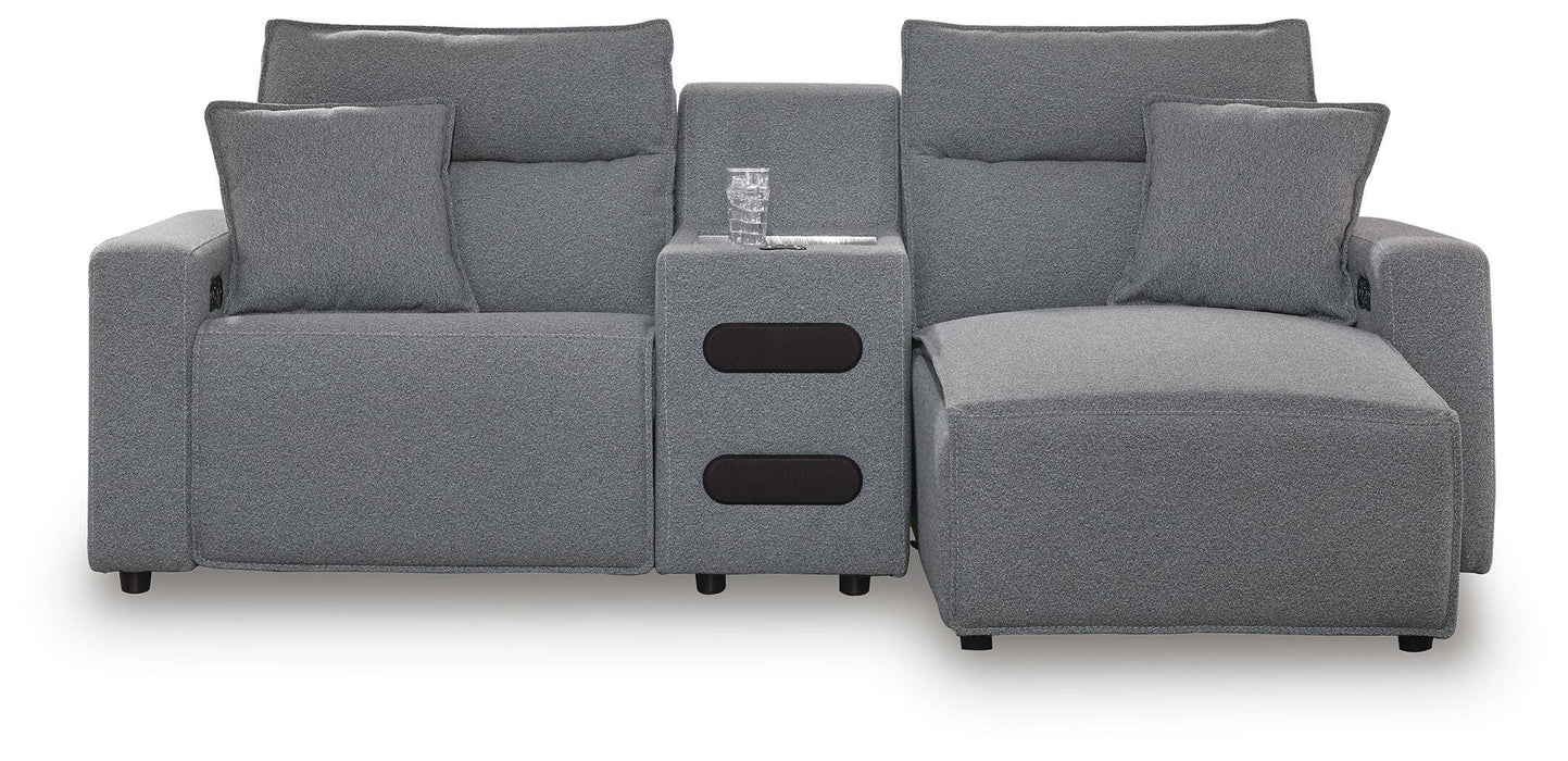 Modmax Power Reclining Sectional with Chaise - Dream Home Furniture & Mattress (Waite Park, MN)