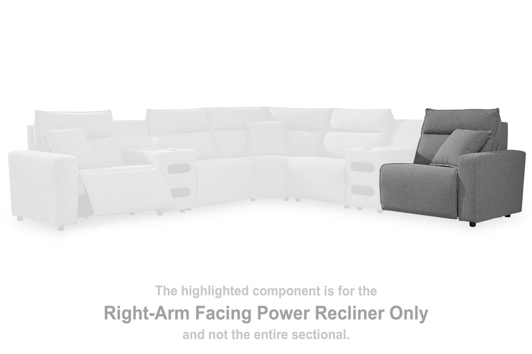 Modmax Power Reclining Sectional with Chaise - Dream Home Furniture & Mattress (Waite Park, MN)