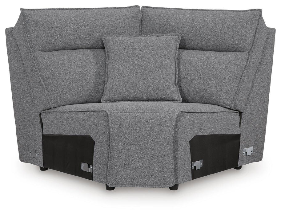 Modmax II Power Reclining Sectional with Chaise and Audio Consoles - Dream Home Furniture & Mattress (Waite Park, MN)