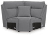 Modmax II Power Reclining Sectional with Chaise and Audio Consoles - Dream Home Furniture & Mattress (Waite Park, MN)