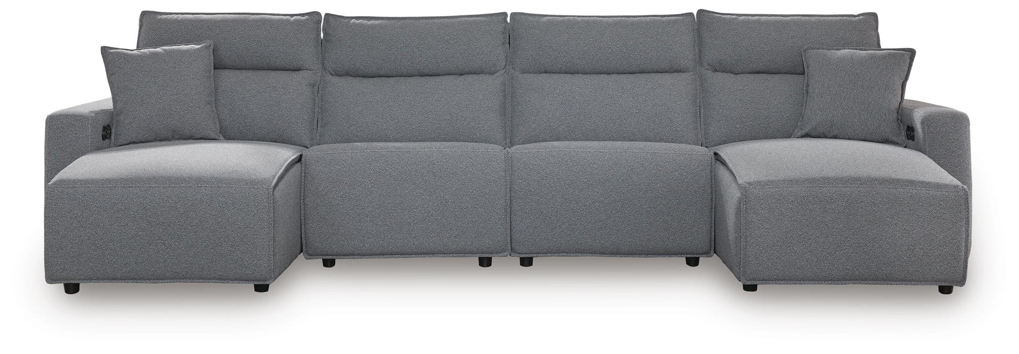Modmax Power Reclining Sectional with Chaise - Dream Home Furniture & Mattress (Waite Park, MN)