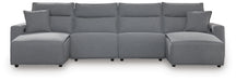 Modmax II Power Reclining Sectional with Chaise - Dream Home Furniture & Mattress (Waite Park, MN)