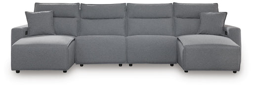 Modmax II Power Reclining Sectional with Chaise - Dream Home Furniture & Mattress (Waite Park, MN)