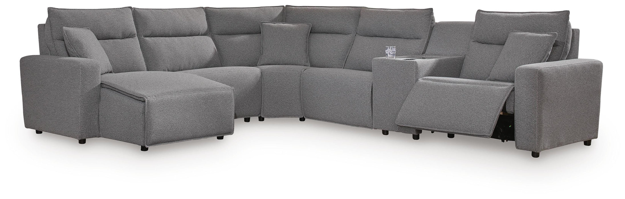 Modmax Power Reclining Sectional with Chaise - Dream Home Furniture & Mattress (Waite Park, MN)